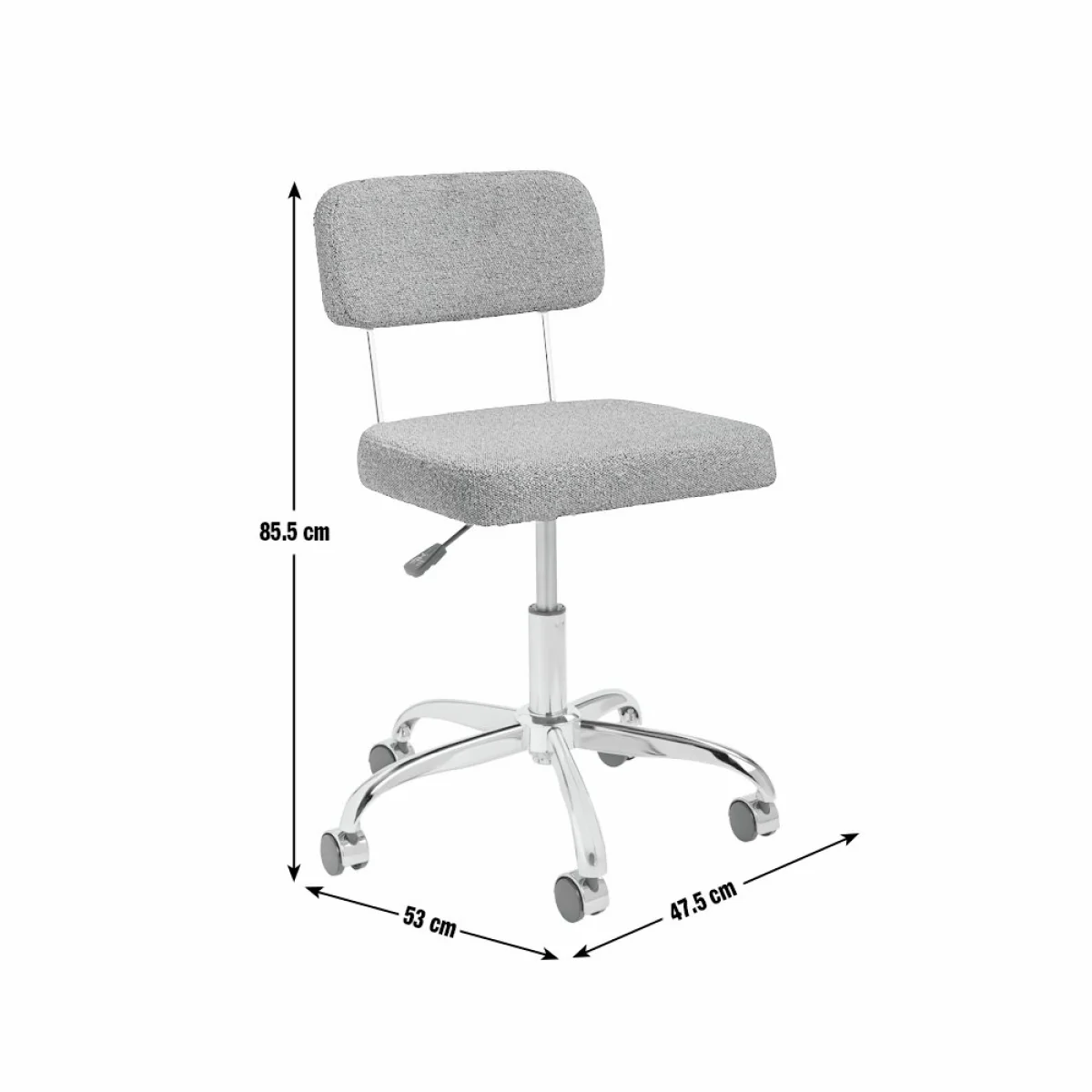 Habitat Haki Fabric Chair - Black – image 9