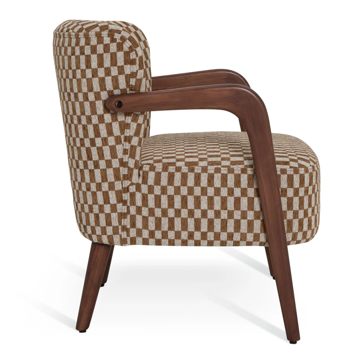 Habitat Yanni ll Jacquard Fabric Accent Chair - Khaki – image 6