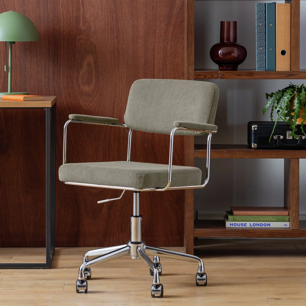 Habitat Ezra Metal Chair - Taupe – image 2