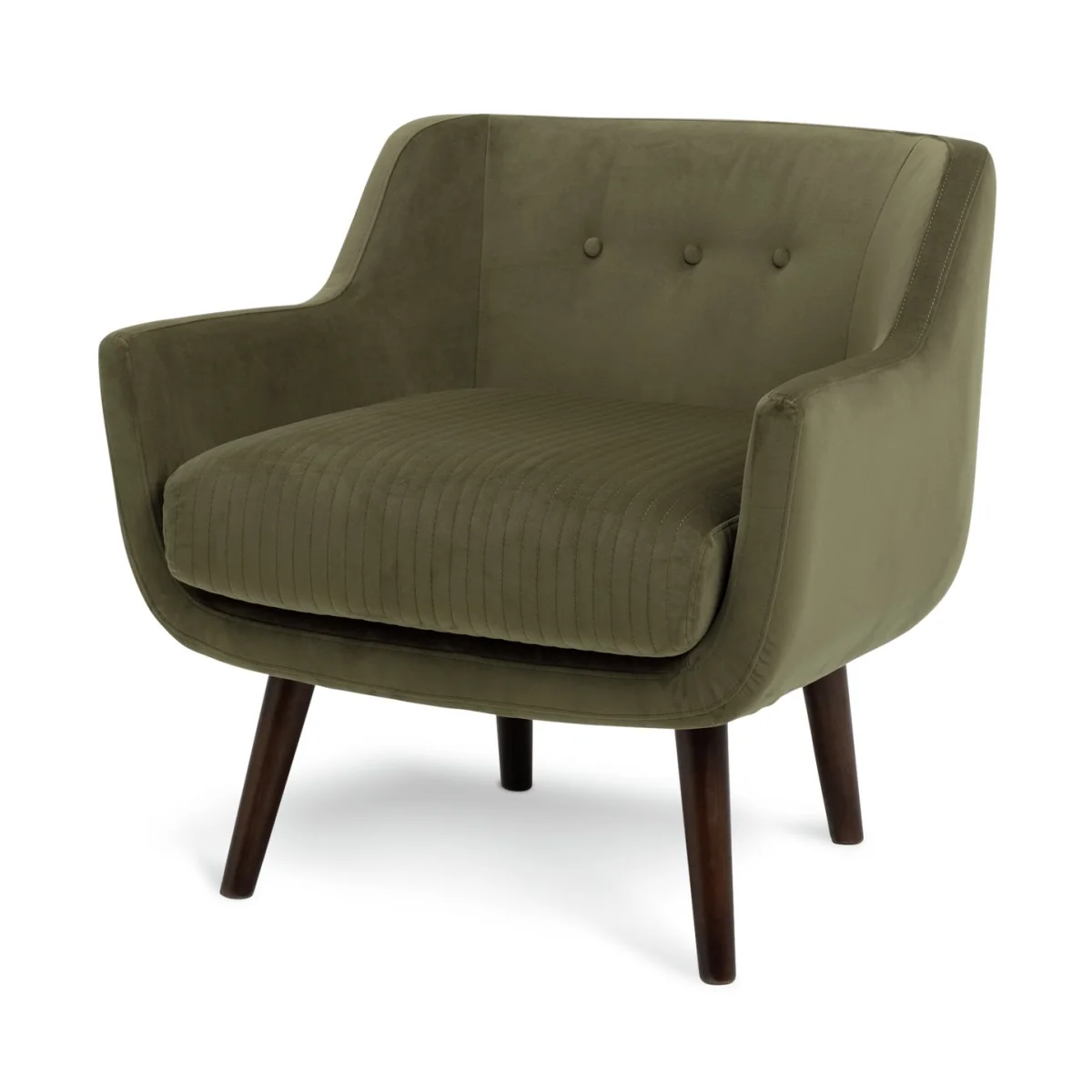 Habitat Nellie Fabric Chair - Moss Green – image 4
