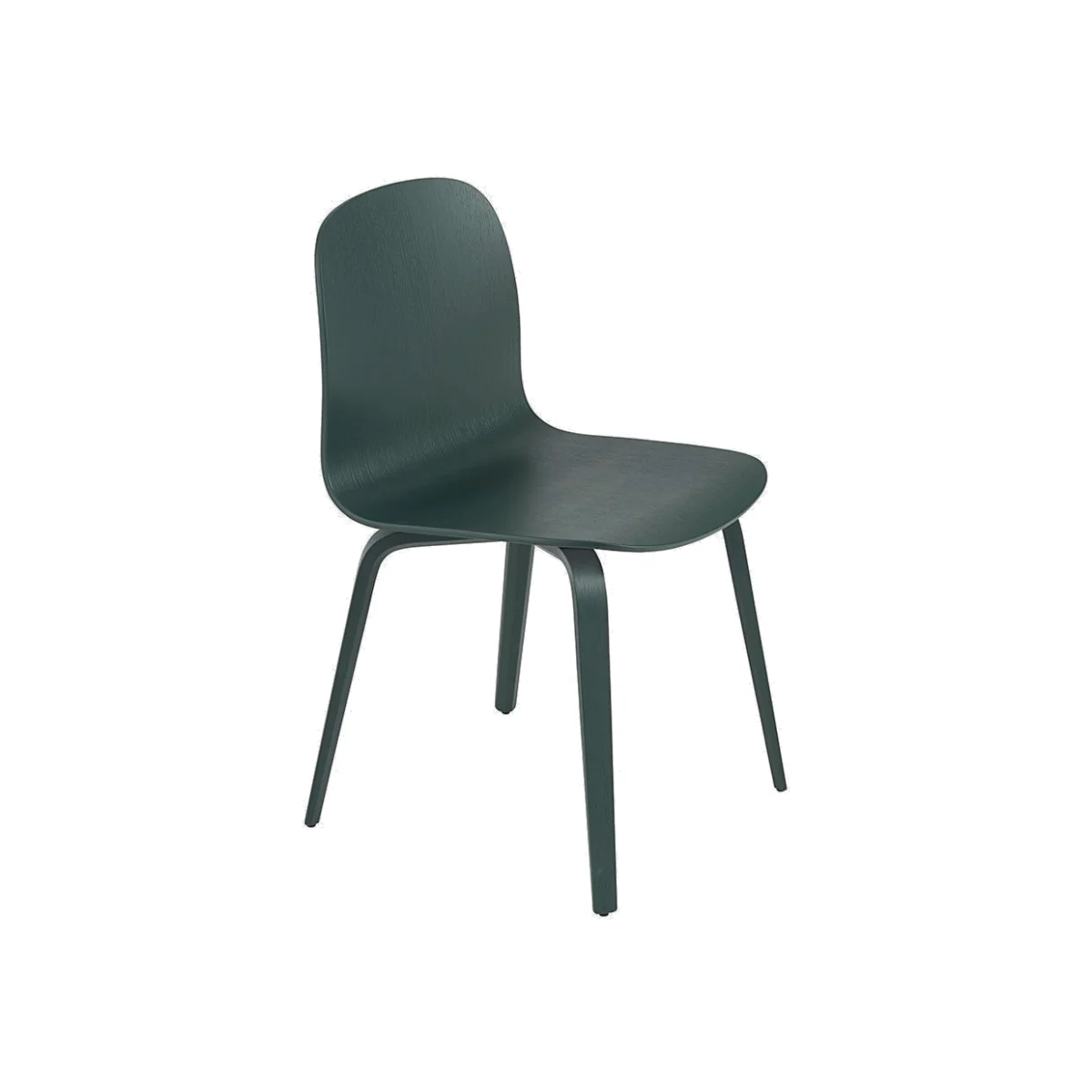 Muuto Visu Chair Wood Base Dark Green – image 1