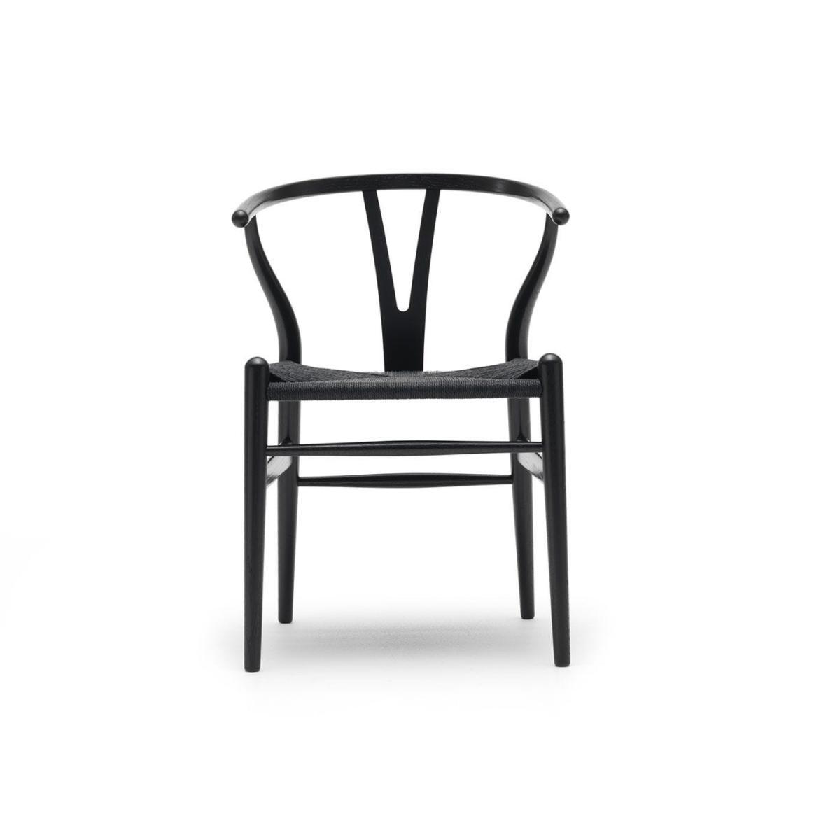 Carl Hansen & Son Wishbone Chair CH24 Smoked Oak Natural Paper Cord Seat - Heal's UK Furniture – image 2