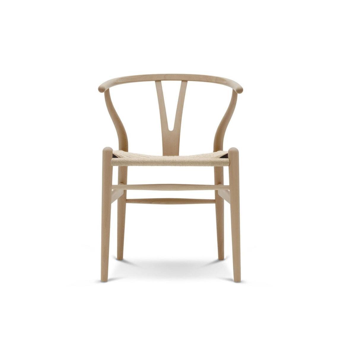 Carl Hansen & Son Wishbone Chair CH24 Smoked Oak Natural Paper Cord Seat - Heal's UK Furniture – image 3