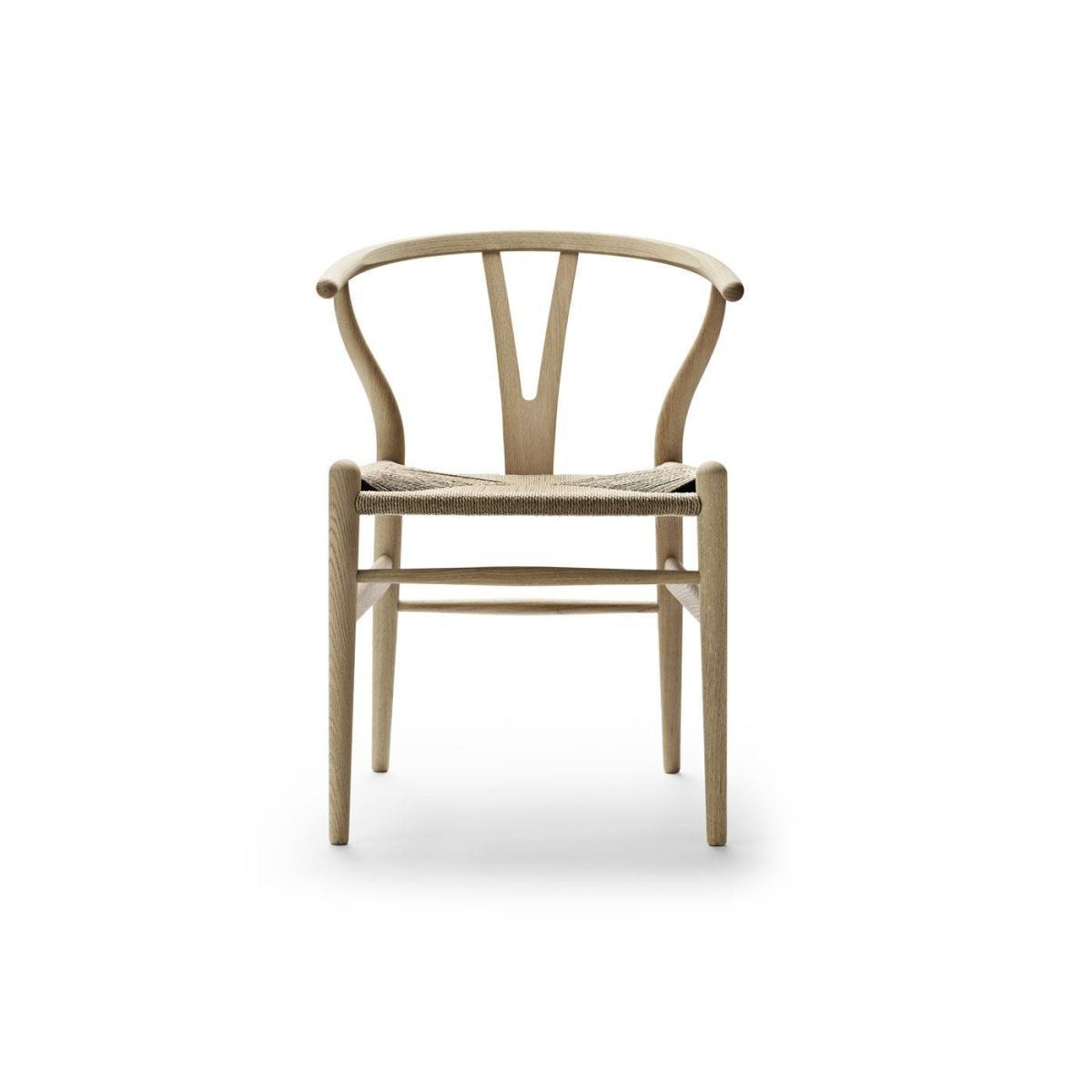 Carl Hansen & Son Wishbone Chair CH24 Smoked Oak Natural Paper Cord Seat - Heal's UK Furniture – image 5