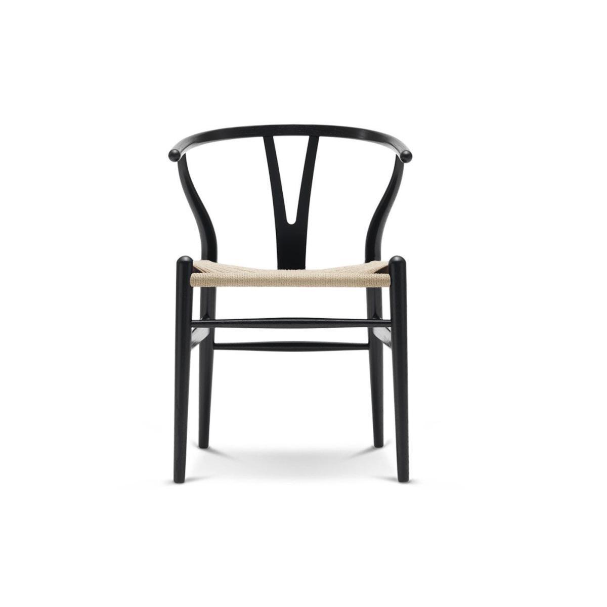 Carl Hansen & Son Wishbone Chair CH24 Smoked Oak Natural Paper Cord Seat - Heal's UK Furniture – image 8