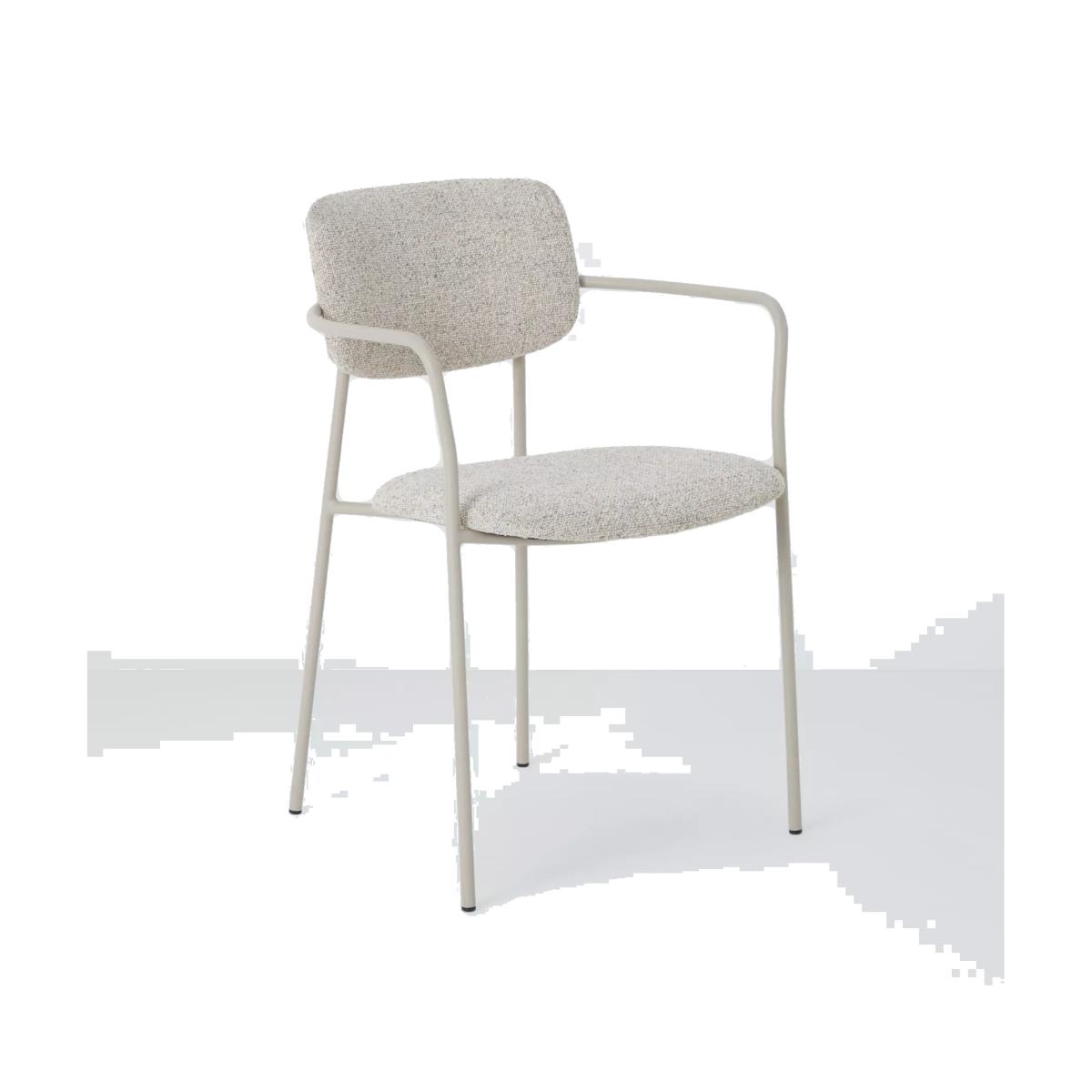 John Lewis Palma Upholstered Dining Chairs, Set of 2, Greige – image 1