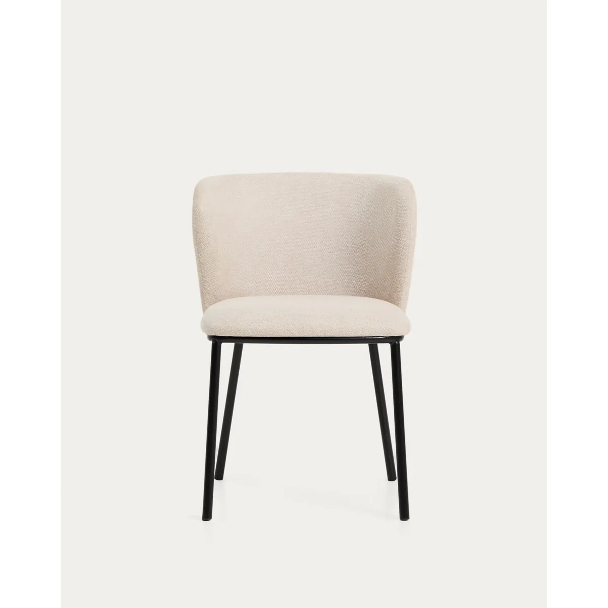 Ciselia flame-retardant chair beige chenille and solid ash wood natural tone finish FSC Mix Credit – image 8