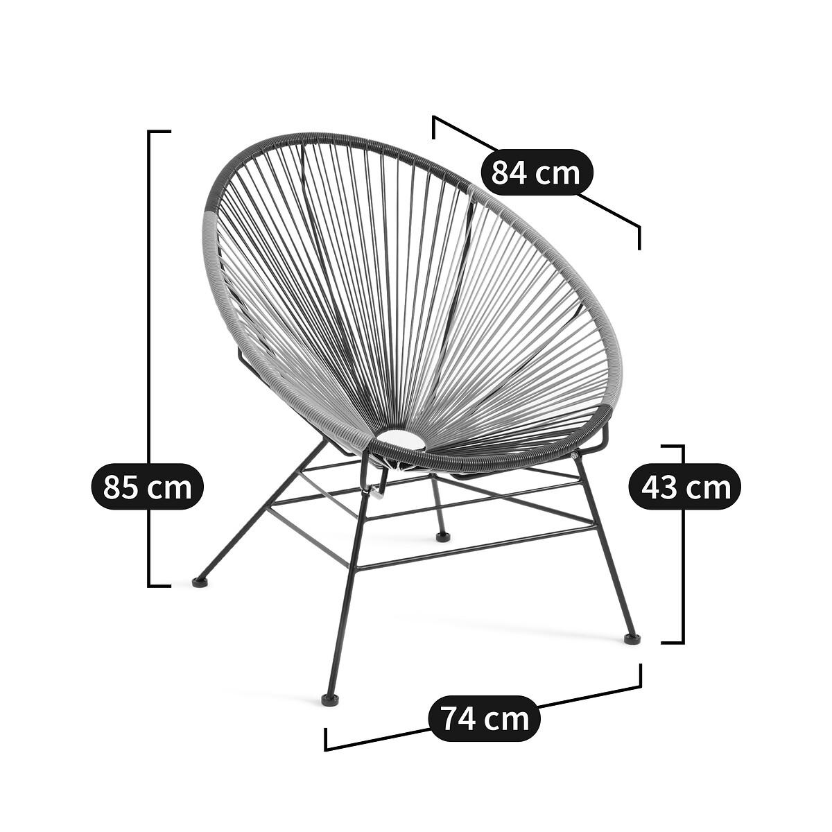 Selya Woven Resin Garden Armchair – image 8
