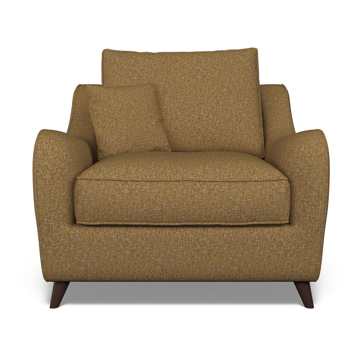 Amelia Woven Armchair with Dark Wood Legs – image 3