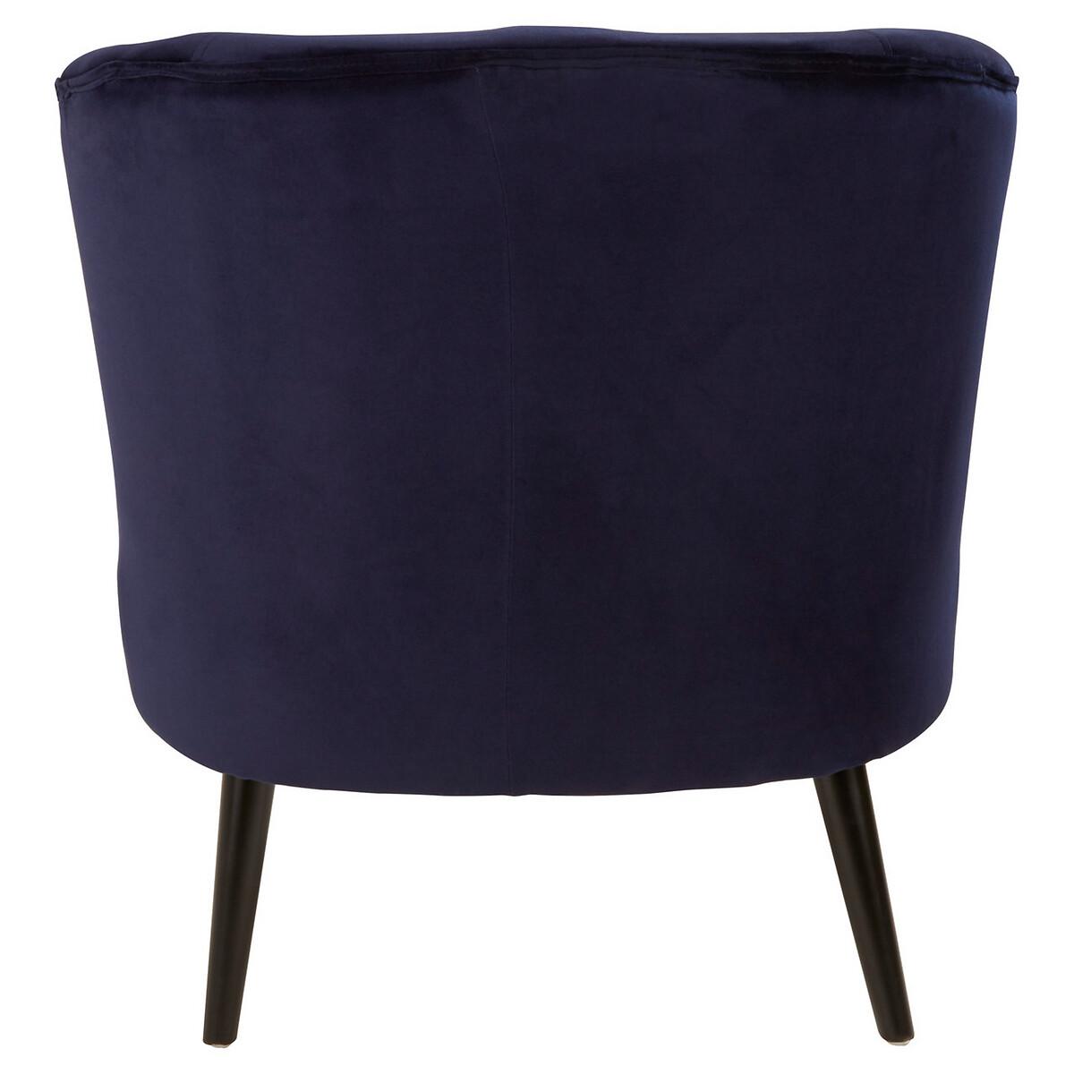 Cotton Velvet Plush Accent Chair with Birchwood Legs – image 2
