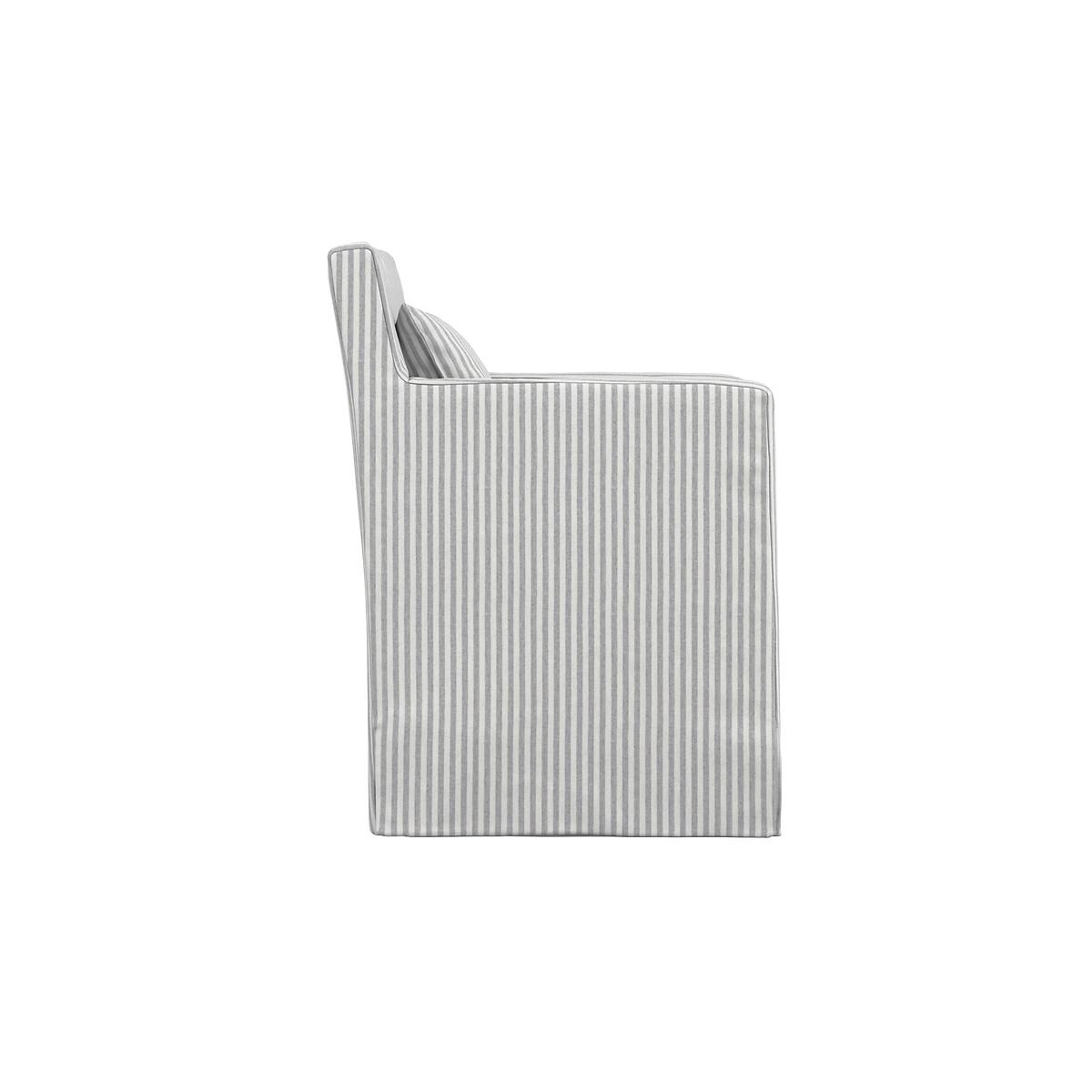 Emmie Country Stripe Dining Armchair in Cotton – image 4