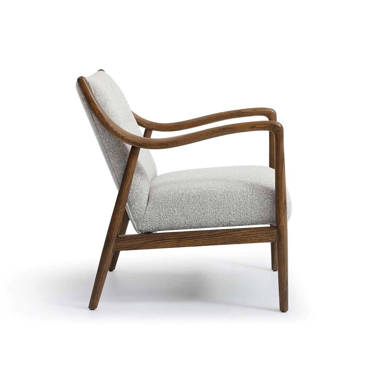 Tiberius Mid-Century Boucle & Oak Accent Chair – image 7