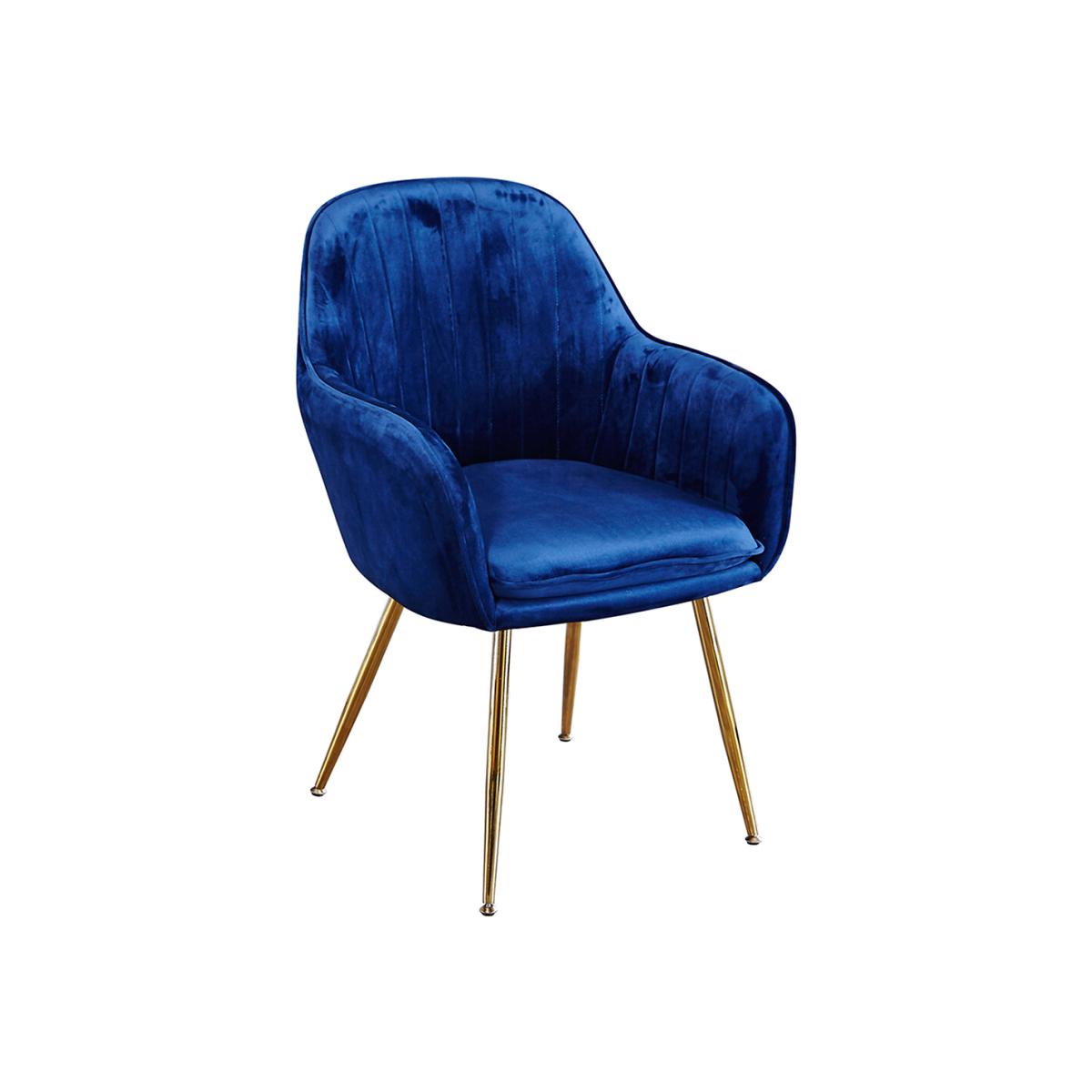 Set of 2 Velvet Dining Chairs – image 1