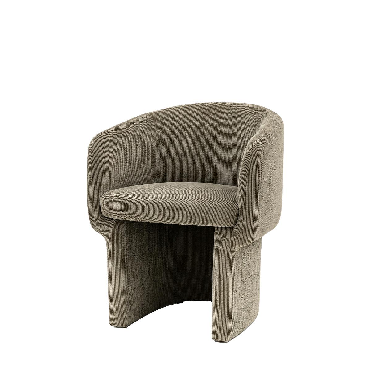 Harlow Sculptural Corduroy Dining Chair – image 3