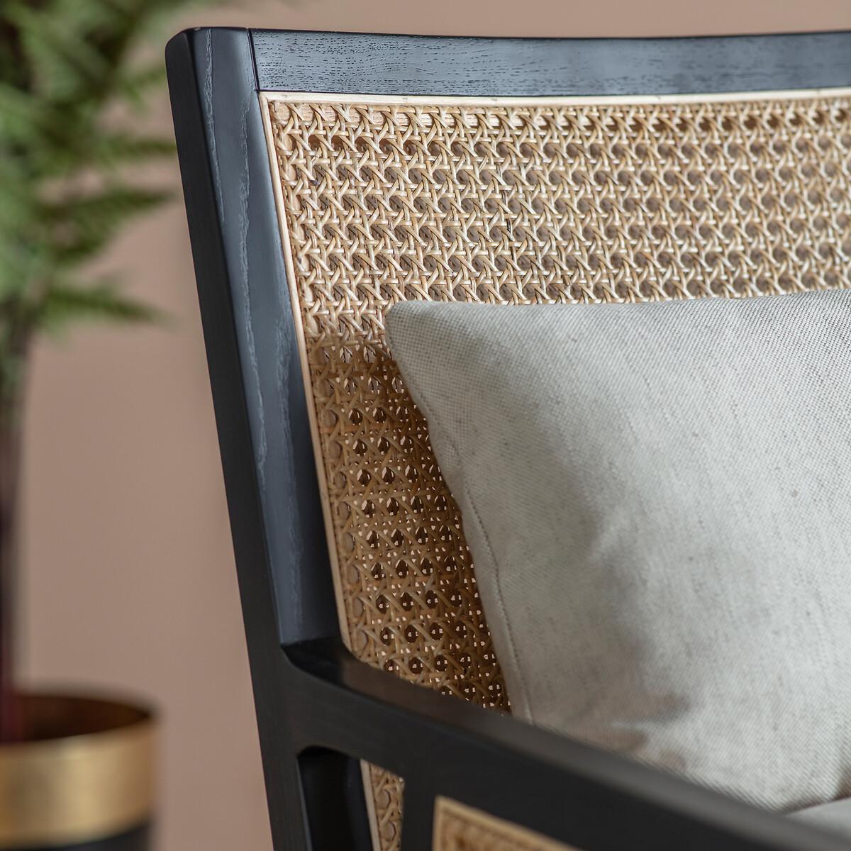 Satara Rattan Armchair with Linen Look Cushions – image 2