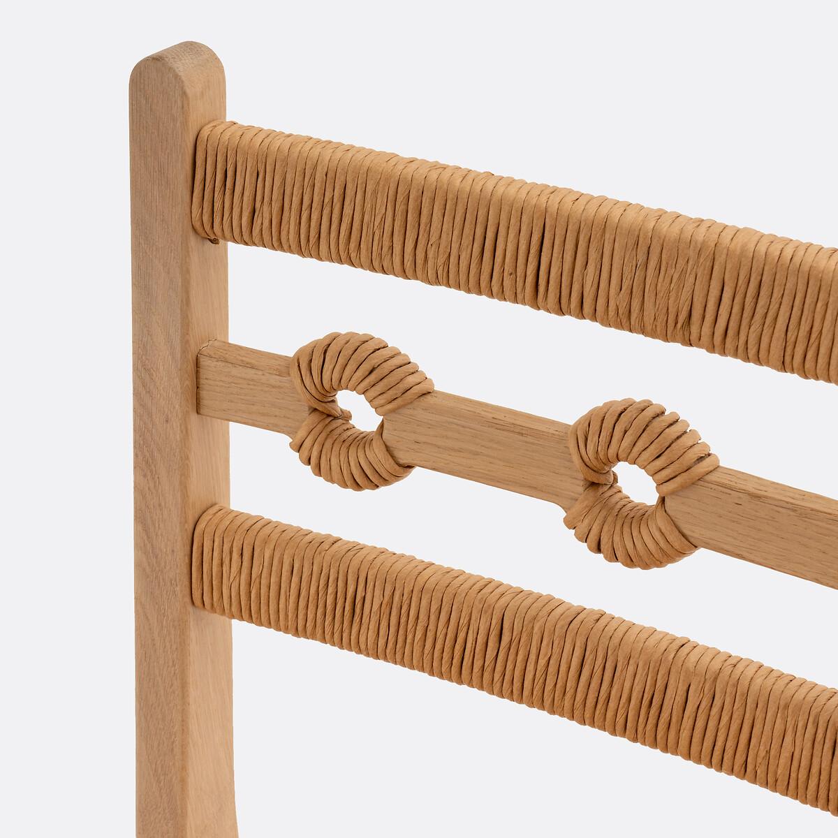 Set of 2 Menorca Oak and Braiding Chairs – image 4