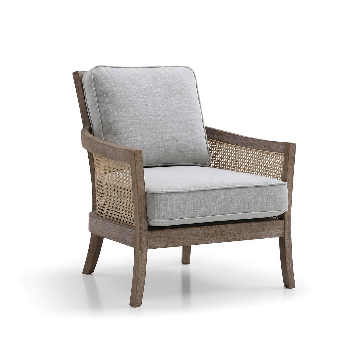 Cecily Vintage Linen Rattan Chair – image 8