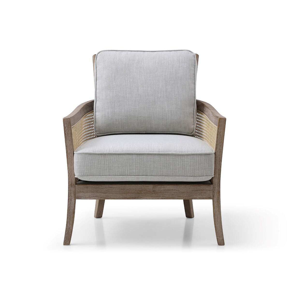 Cecily Vintage Linen Rattan Chair – image 9