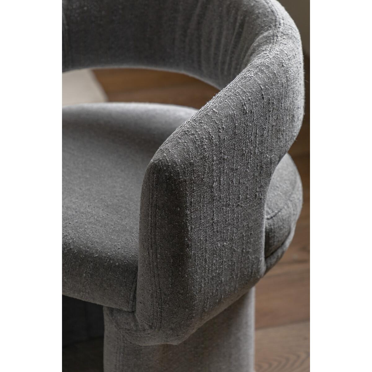 Valetta Sculptural Boucle Dining Chair – image 3