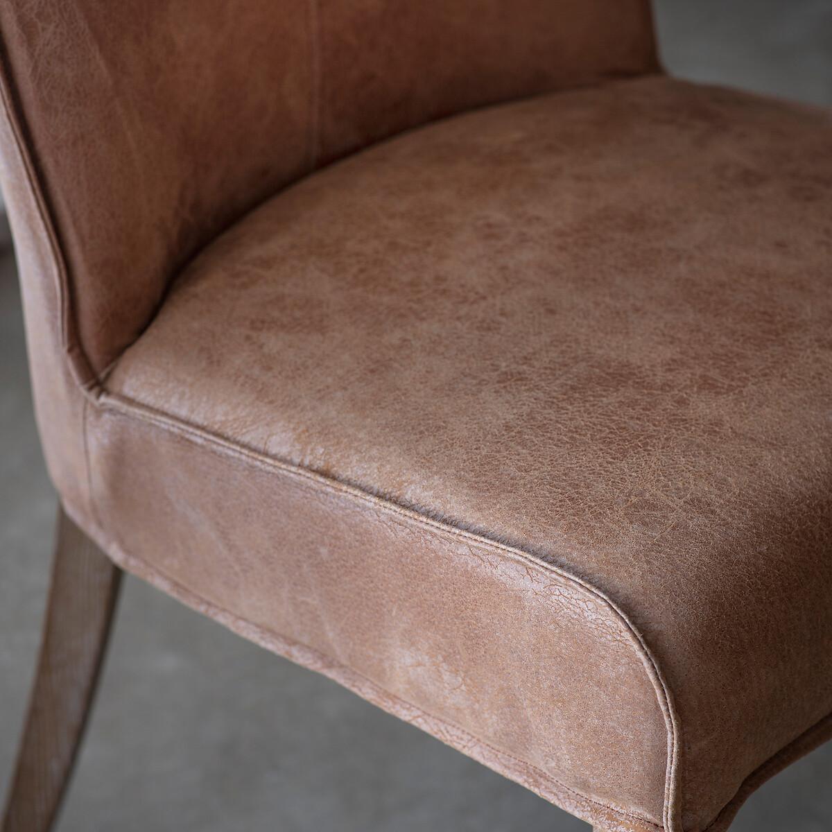 Terrance Vintage Leather Dining Chairs (Set of 2) – image 3