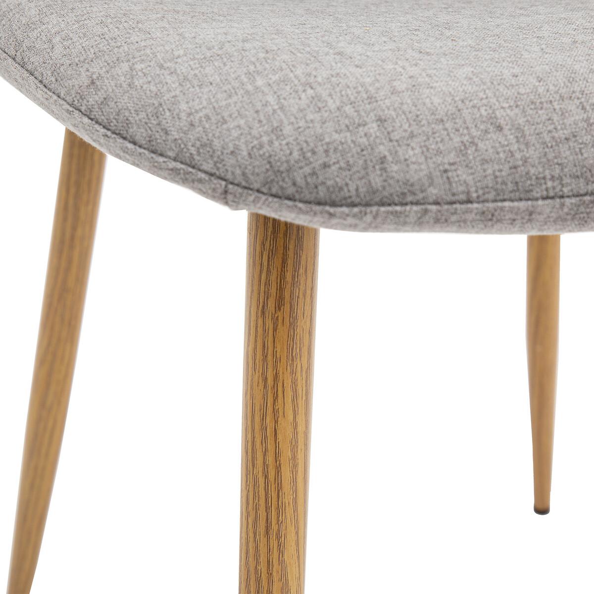 Guston Scandi Upholstered Dining Chair with Oak Effect Legs (Set of 2) – image 8
