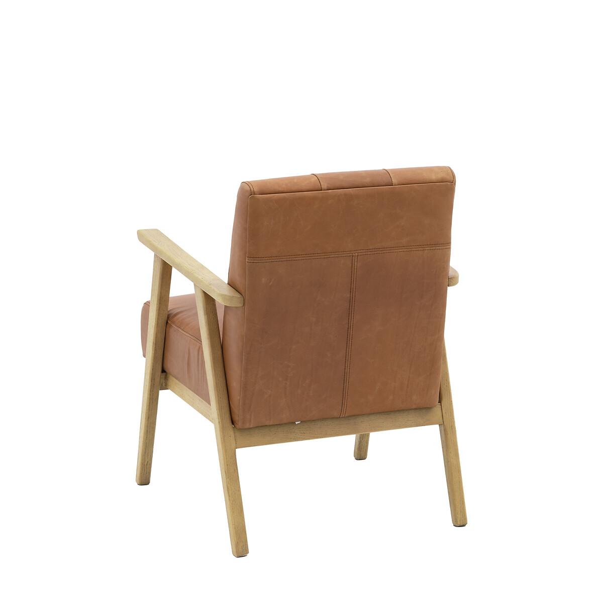 Caledon Mid-Century Buttoned Leather Armchair – image 7
