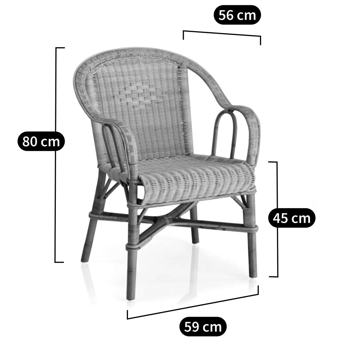 Carmel Rattan Garden Armchair – image 5