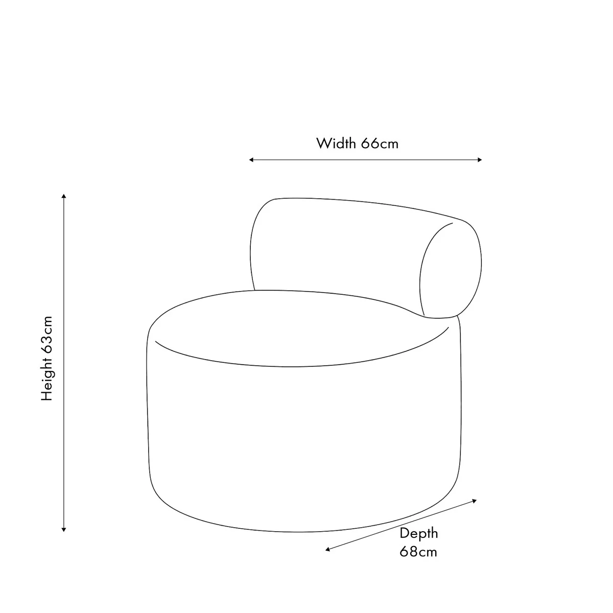Avelio Boucle Accent Chair – image 5