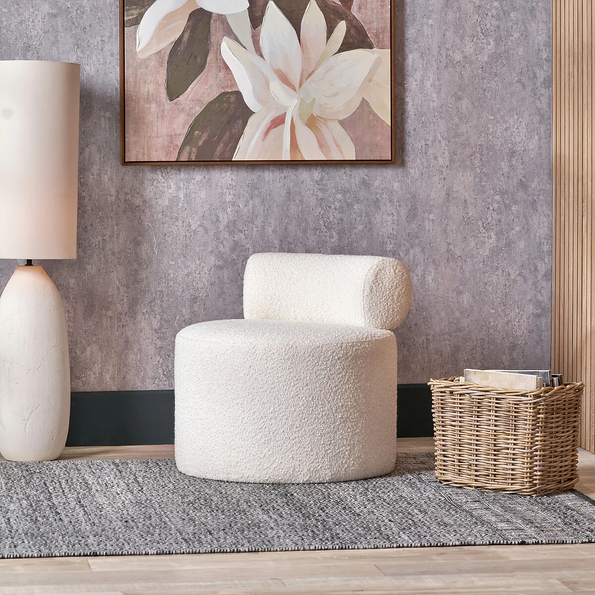 Avelio Boucle Accent Chair – image 1