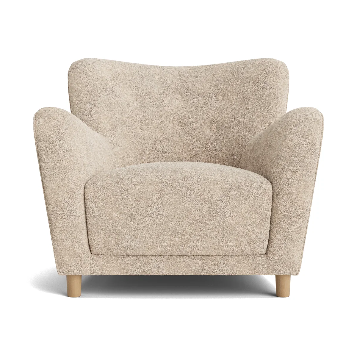 Shearer Chillback Accent Chair (Light Oak) – image 1