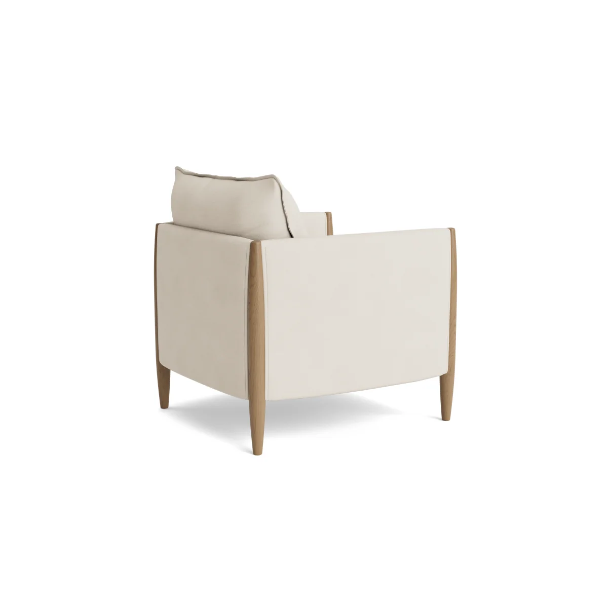 Spencer Accent Chair in Light Oak in Christmas Tree Clever Velvet – image 3
