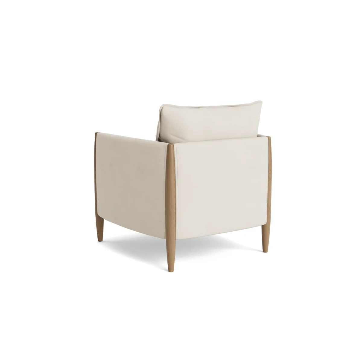 Spencer Accent Chair in Light Oak in Christmas Tree Clever Velvet – image 5