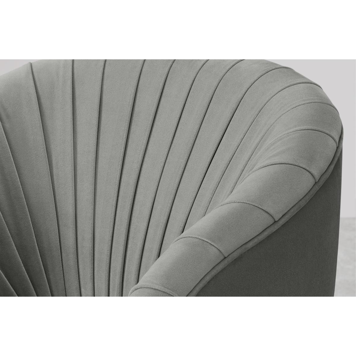Ilana Accent Armchair, Silver Grey Velvet – image 7