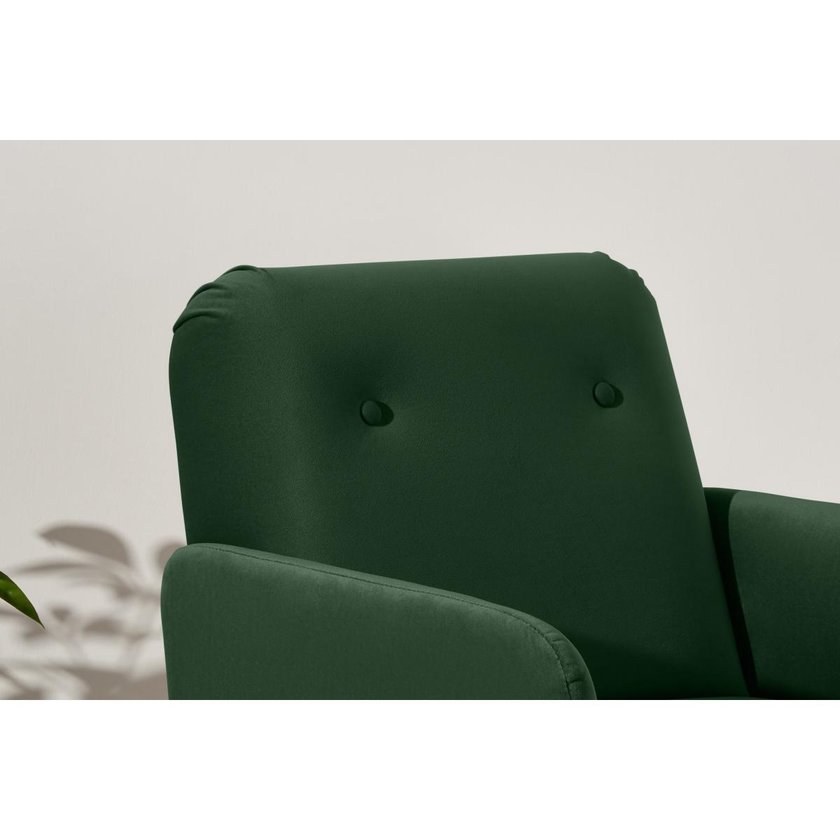 Elvi Accent Armchair & Footstool, Moss Green Velvet – image 5