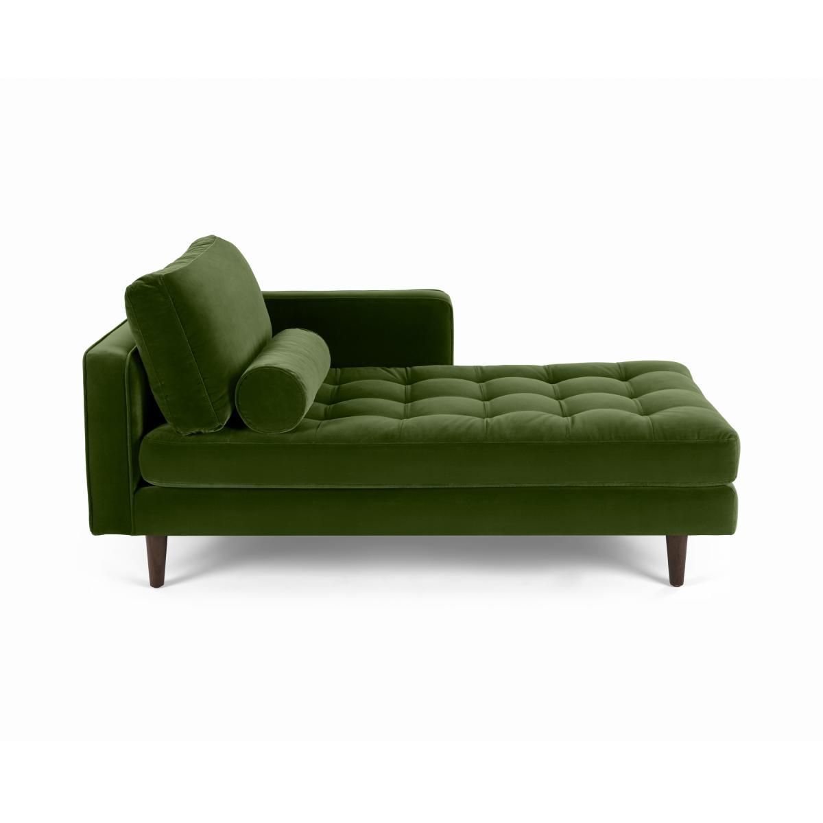 Scott Right Hand Facing Chaise Longue, Cotton Velvet Grass – image 2