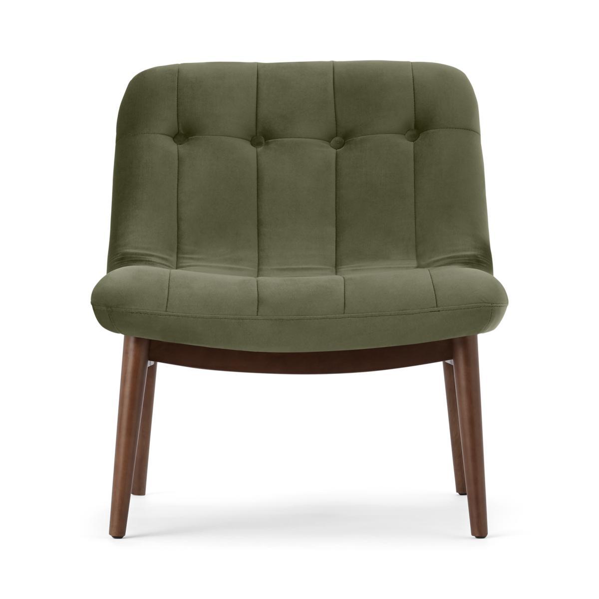 Halbert Accent Armchair, Pistachio Green Velvet – image 2