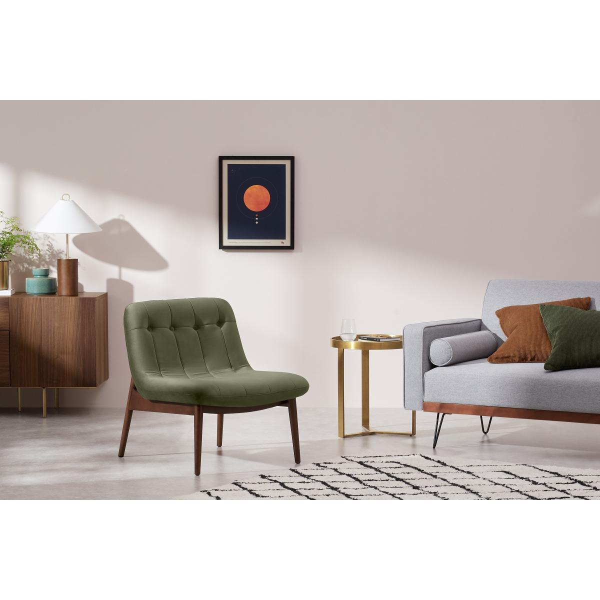 Halbert Accent Armchair, Pistachio Green Velvet – image 4