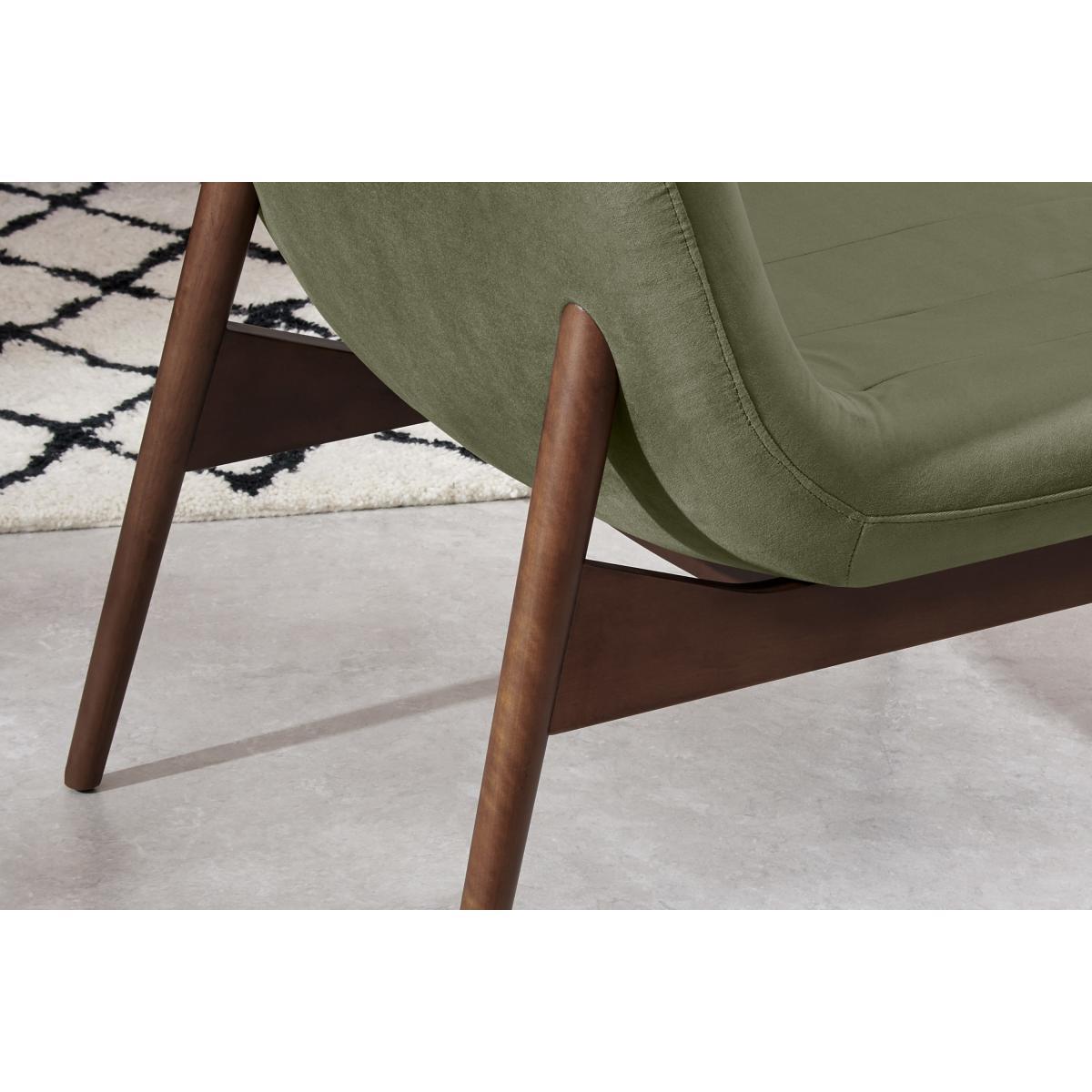 Halbert Accent Armchair, Pistachio Green Velvet – image 7