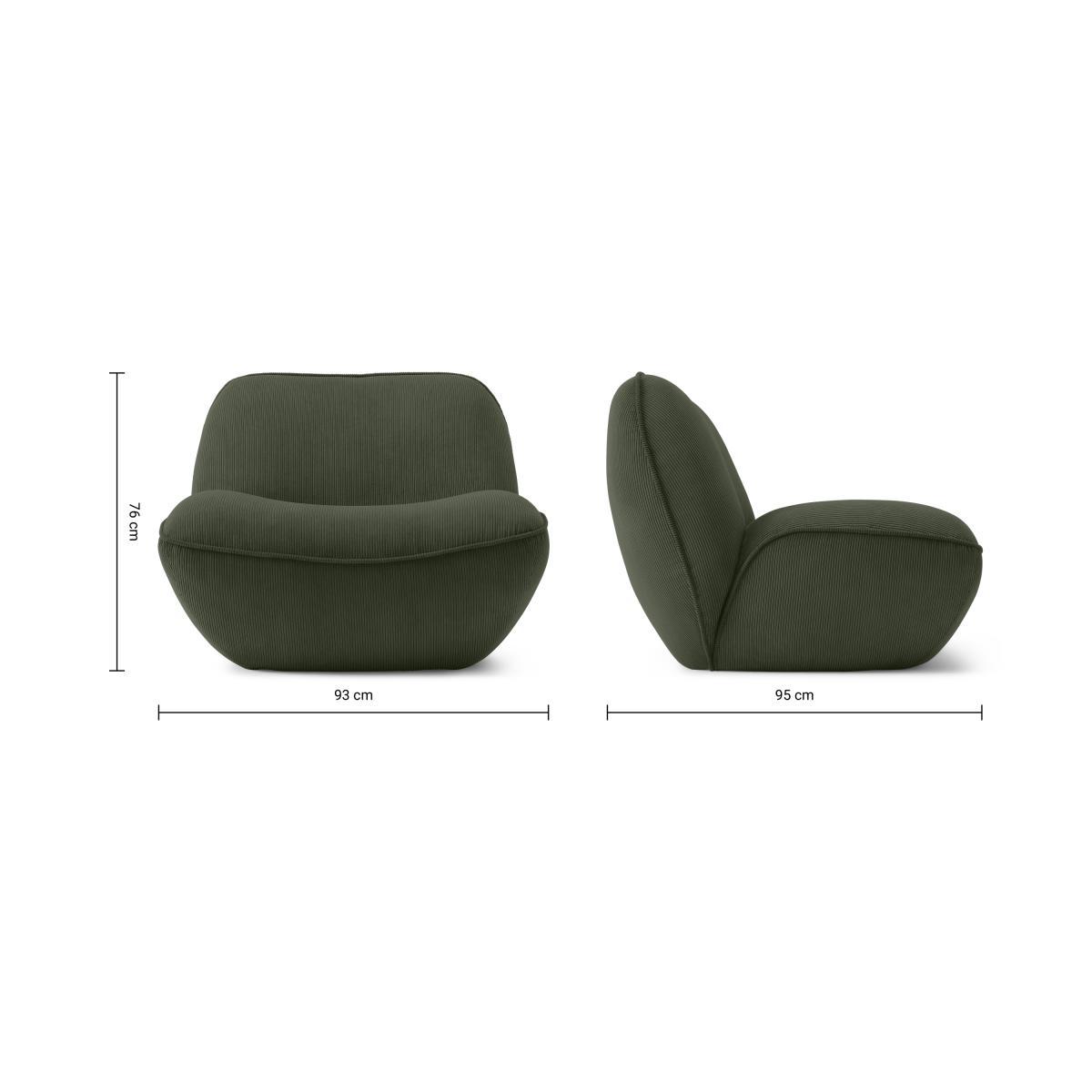 Sete Accent Armchair, Sage Corduroy Velvet – image 8