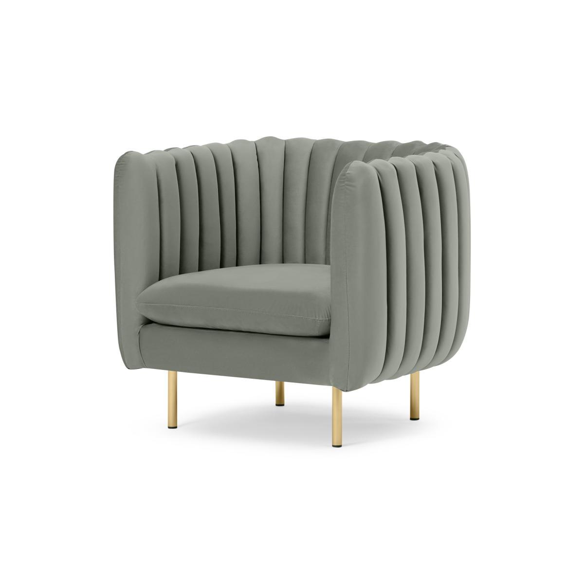 Helma Accent Armchair, Pale Sage Velvet – image 3