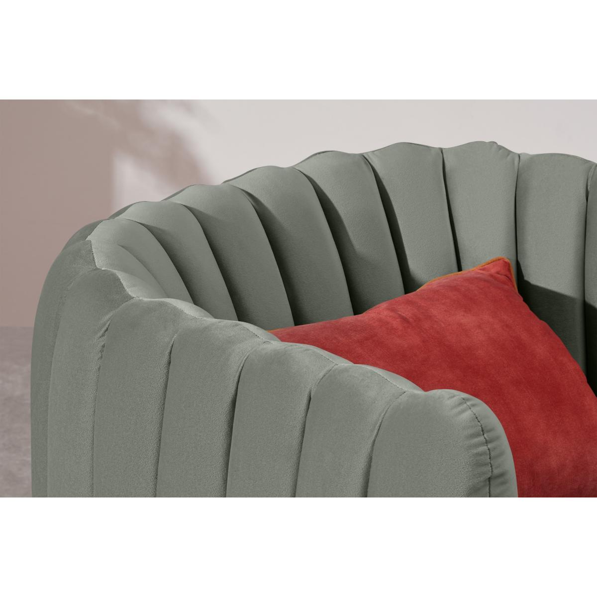Helma Accent Armchair, Pale Sage Velvet – image 6