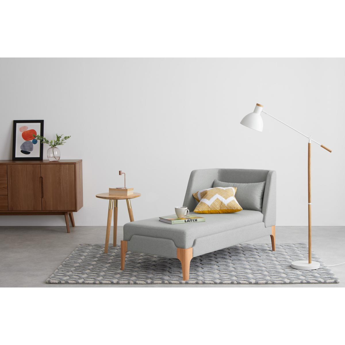 Roscoe Left Hand Facing Chaise Longue, Cool Grey with Light Leg – image 4