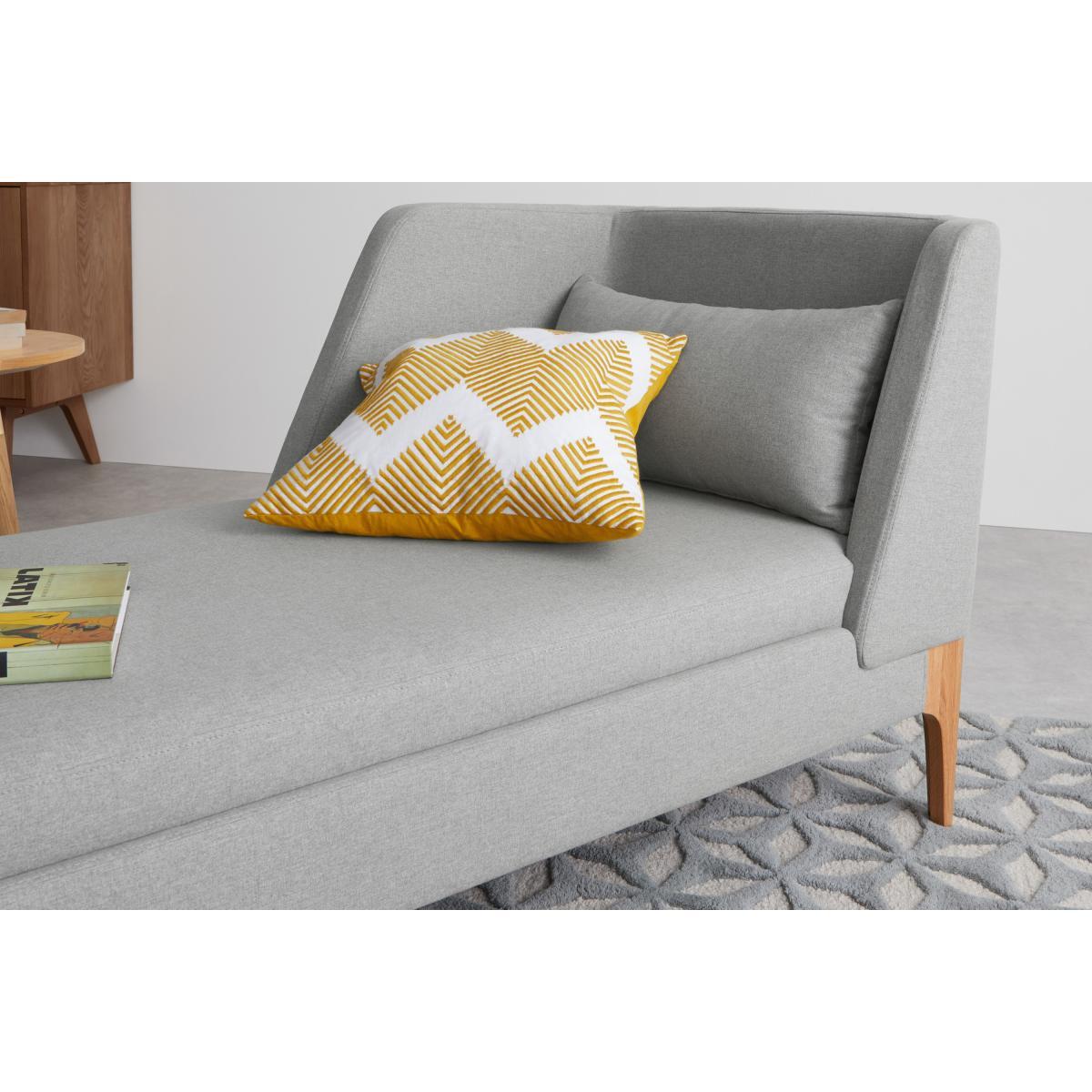 Roscoe Left Hand Facing Chaise Longue, Cool Grey with Light Leg – image 5