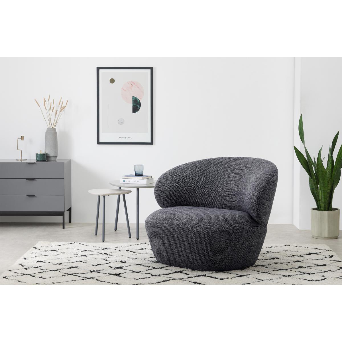 Amrita Accent Armchair, Slate Loop Textured Boucle – image 4