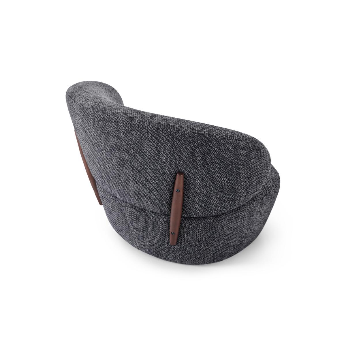 Amrita Accent Armchair, Slate Loop Textured Boucle – image 6