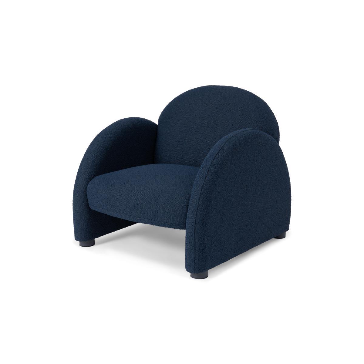 2LG Accent Armchair, Dark Navy Boucle – image 3