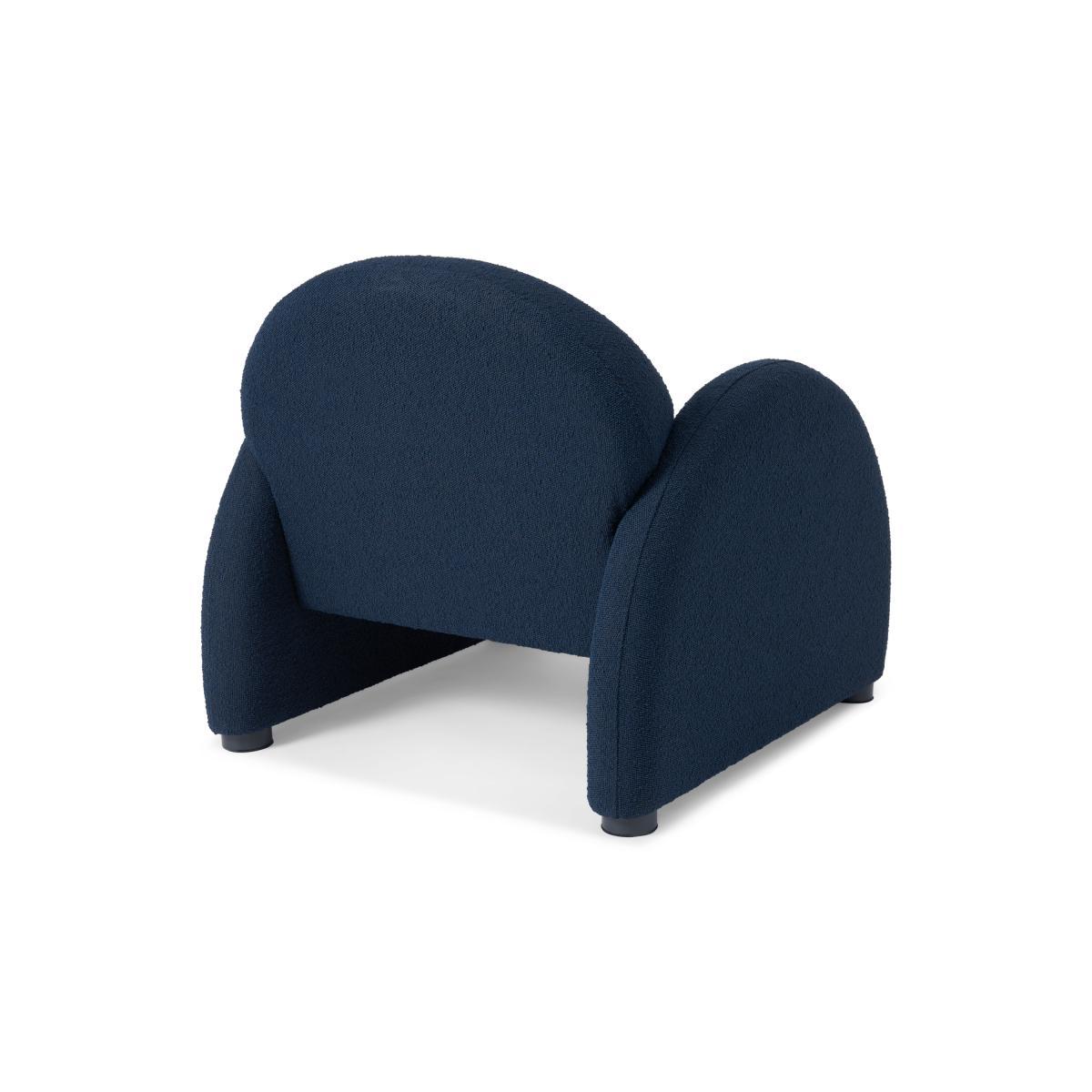 2LG Accent Armchair, Dark Navy Boucle – image 6