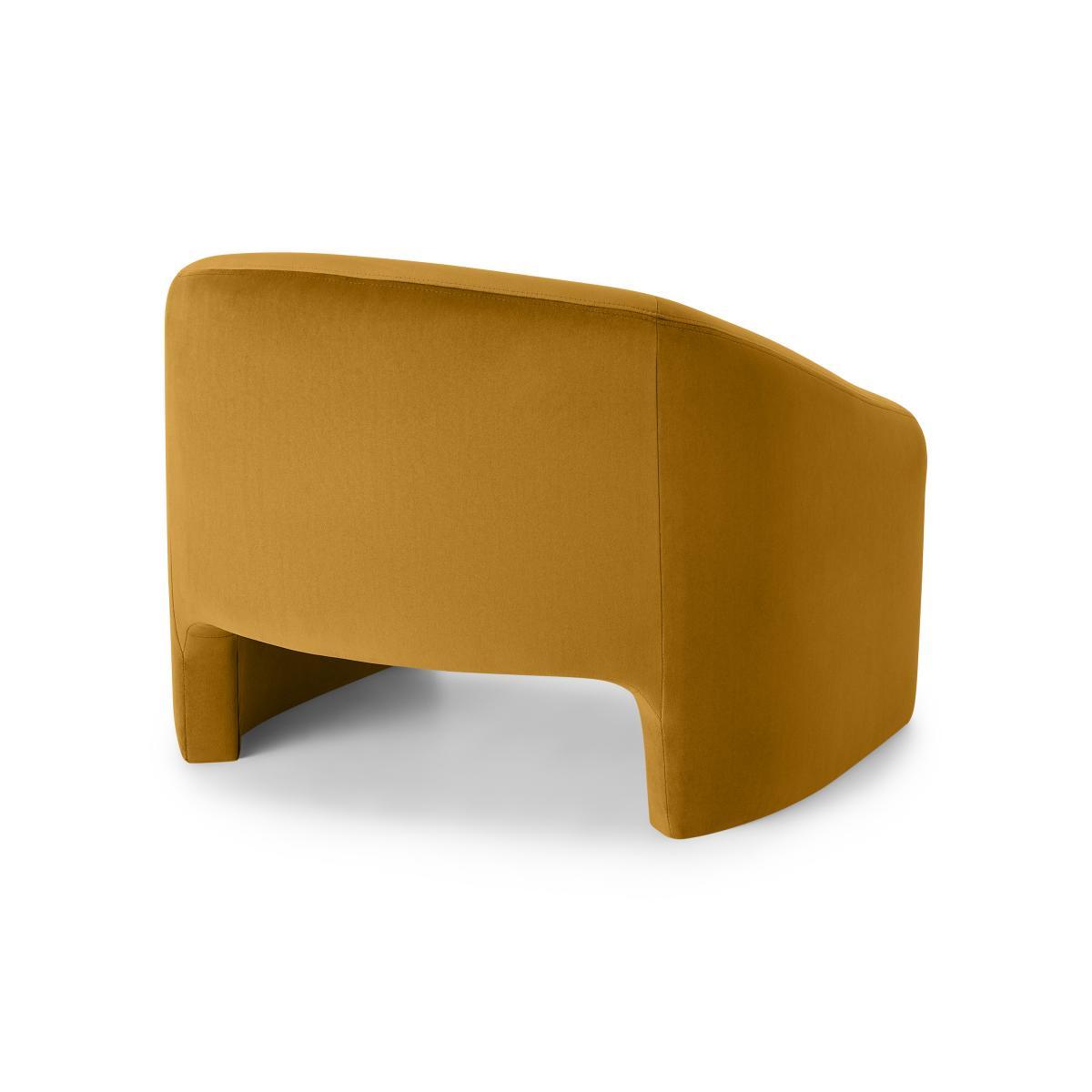Shona Accent Armchair, Vintage Ochre Velvet – image 5