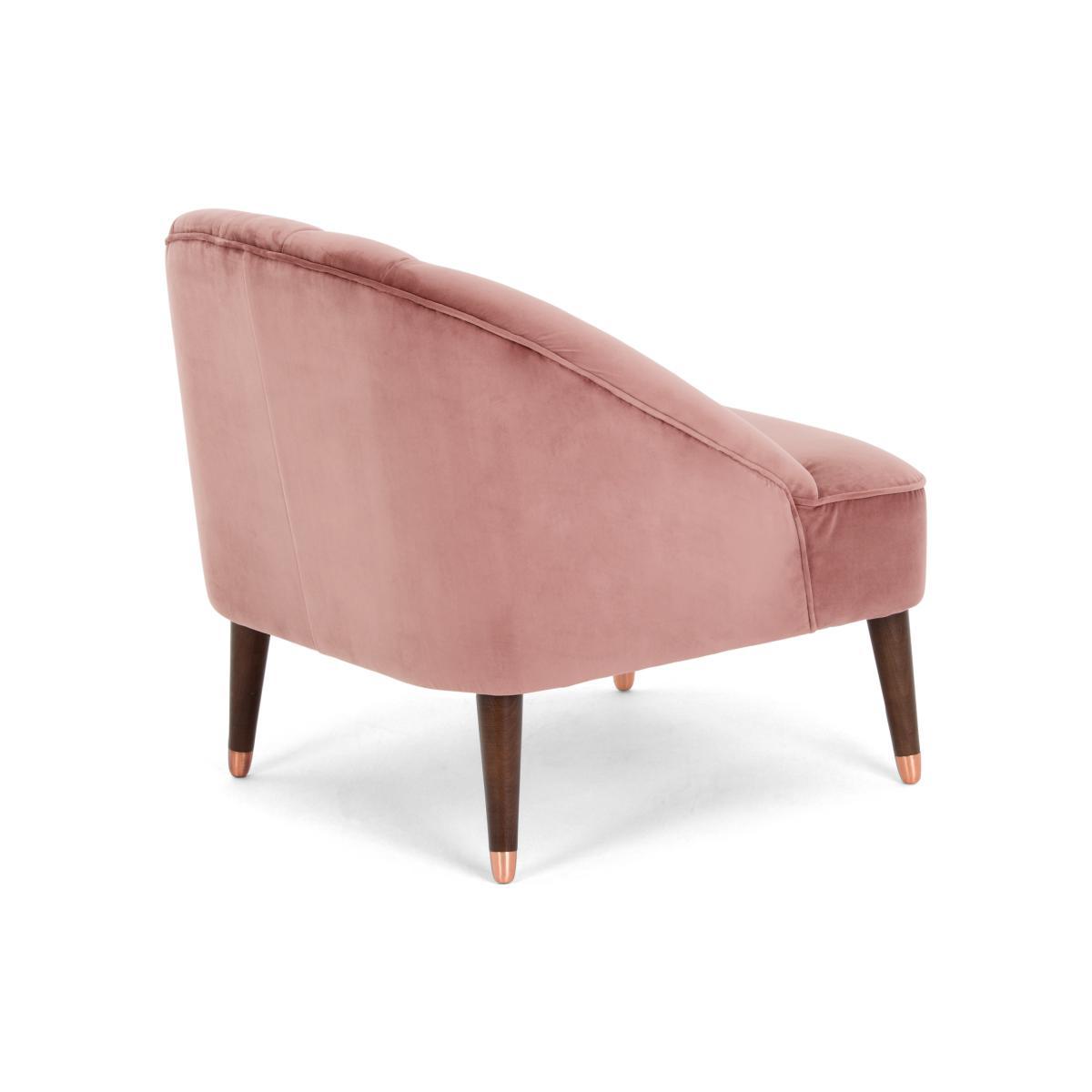 Margot Accent Armchair, Old Rose Velvet – image 5