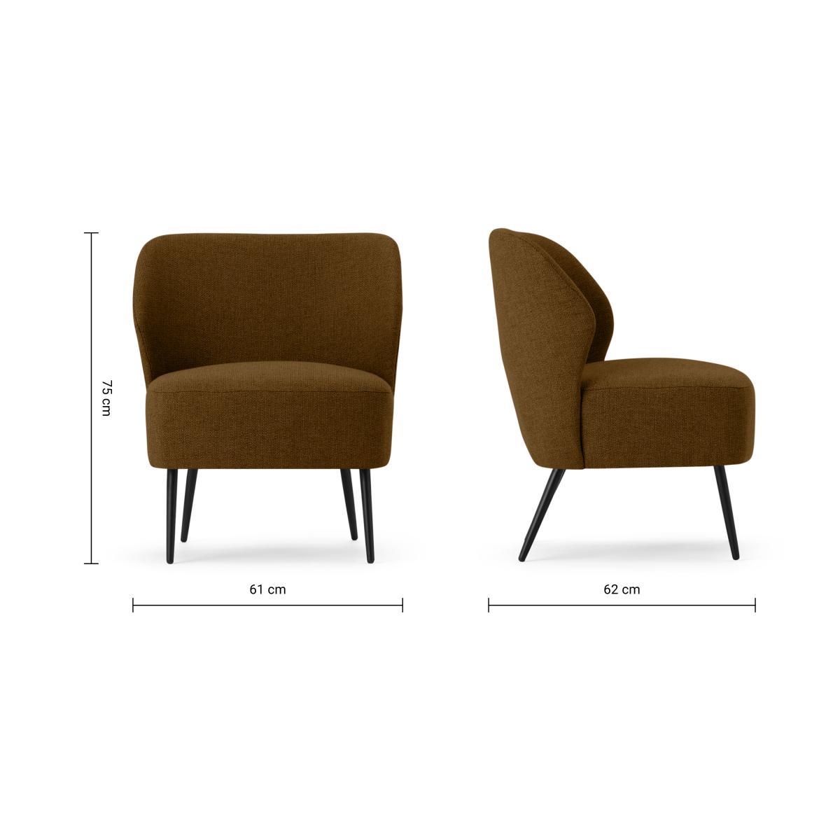 Topeka Accent Armchair, Terracotta Weave – image 9